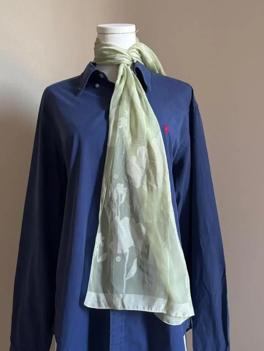 floral sheer scarf / wrap
